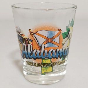 Vintage ALABAMA "Heart of the Dixie" Shot Glass #S036